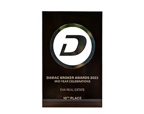 Top 10 — DAMAC, awarded to EVA Real Estate